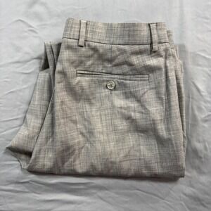 Versus Gianni Versace Italian Trousers Pleated Grey Men's 34/48 Pure Virgin Wool